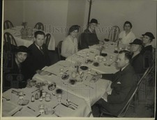 Stampa Foto Membri del comitato consultivo professionale mangiano all'Albany Hospital NY