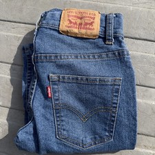 Levi's 514 Straight Fit Boys Performance Jeans Size 8 Regular 24 x 25 Gentle Use