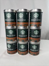 9 PC Starbucks Premium Instant Microground Medium Roast Coffee 3.17 Oz Ea