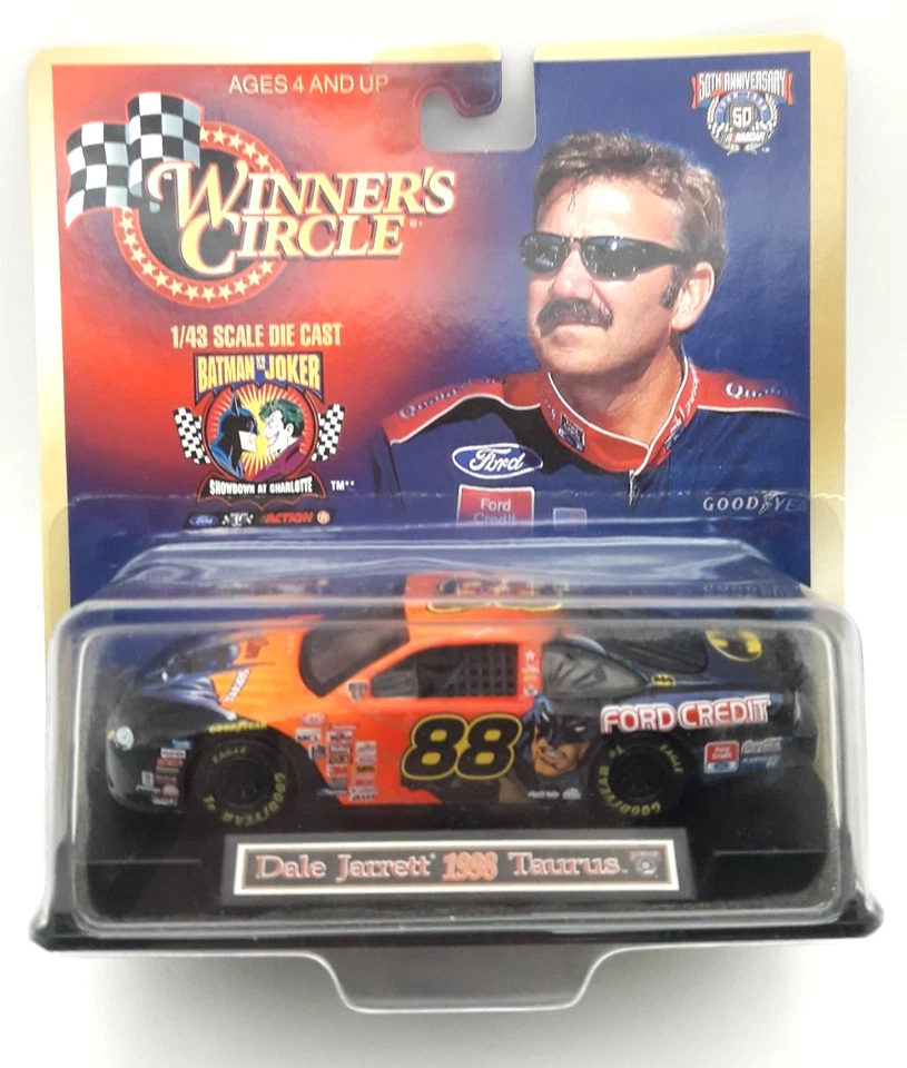 Winners Circle Dale Jarrett Batman vs Joker 1998 Ford Taurus 1:43 Scale NEW - Image 2 of 4