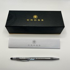 Cross Classic Century Chrome Ballpoint Pen Made in USA w Original Box Engraved