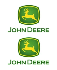 Set of 2 Classic John Deere Stickers Decals 3" or 5" Tractor Green or Black