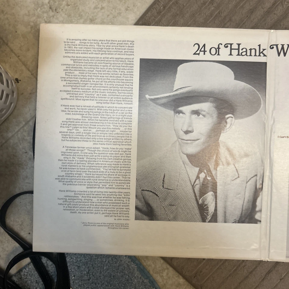 24 of HANK WILLIAMS Greatest Hits Best LP country vinyl MGM Records STEREO 2LP - Image 4 of 4