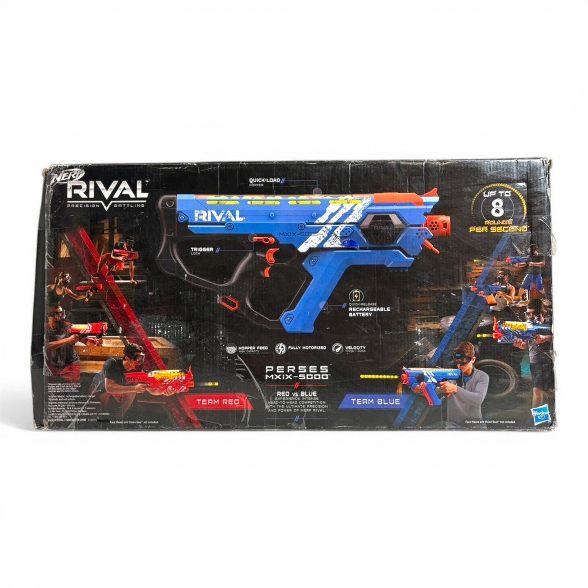 nerf ライバル ペルセス Amazon.com: Nerf Perses Mxix-5000 Rival Motorized Blaster (Blue
