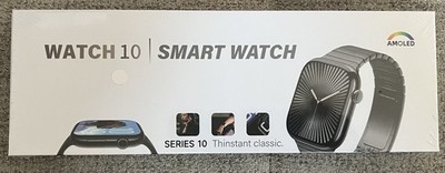 Amoled Watch 10 Smart Watch Series 10 Display Thinstant Classic Black New Sealed