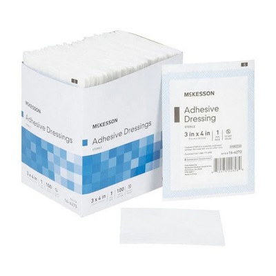 Island Dressing 3 X 4 Inch Rectangle Sterile 16-4273 Box Of 100 By McKesson