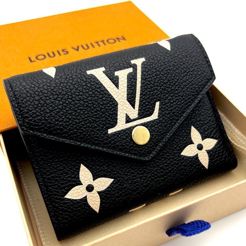 Louis Vuitton Monogram Empreinte Victorine Bicolor Black Wallet