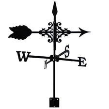 Arrow Shape Weather Vane Metal for Garden Roof Patio Farmhouse Shed Outdoor Use