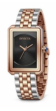 Invicta Wildflower Princess Watch 26mm, Rose Gold, Steel, Black Dial 69320