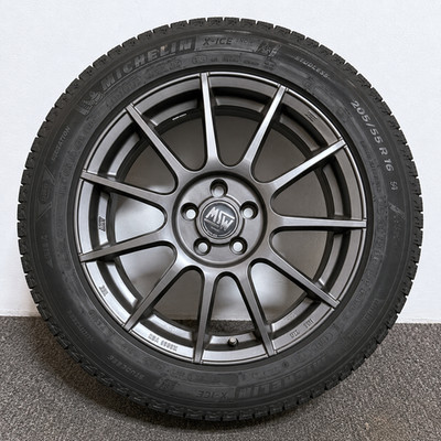 MSW by OZ Racing 16  Wheels Rims w/ Michelin X-Ice 205/55R16 Tires Set of 4