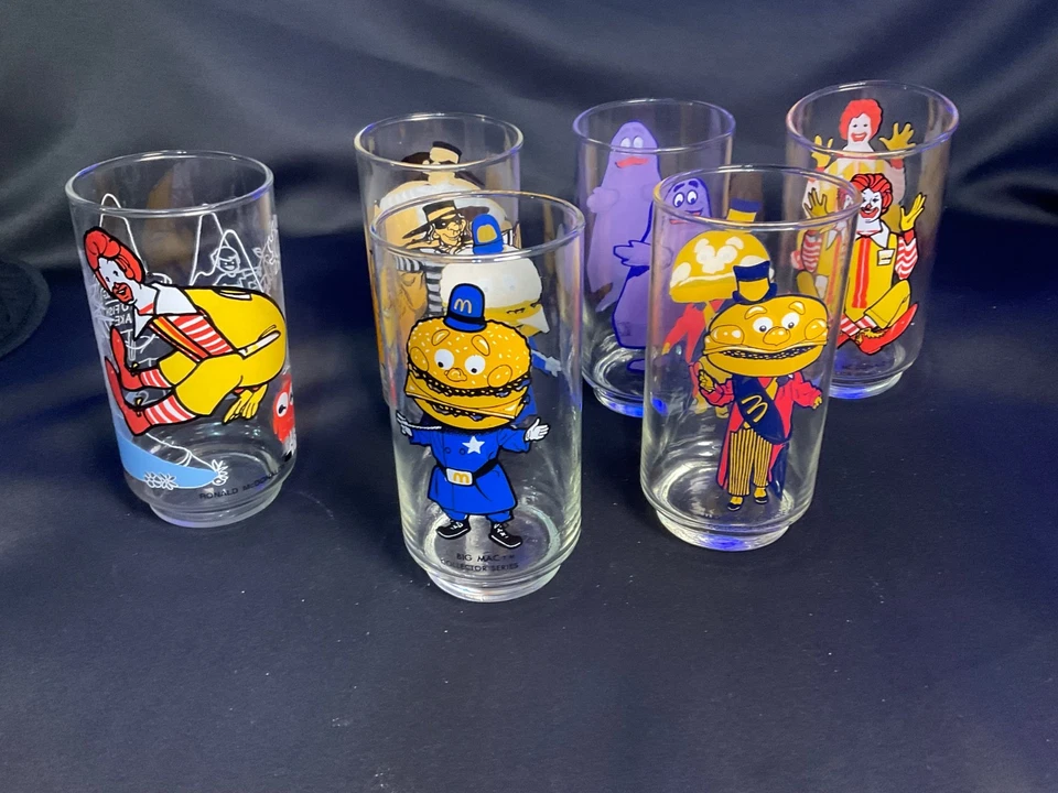 Set of 6 McDonald’s Drinking Glasses 1970s - Image 4 of 4