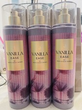 Bath  Body Works VANILLA EASE FINE FRAGRANCE MIST 8oz Set Of 3 New