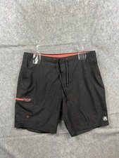 ZeroXposur Men s Plunge Swim Trunks Black/Red UPF 50 Activewear Size Large