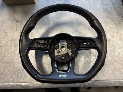 B9 2018 2019 Audi S4 S5 Flat Bottom Steering Wheel Red Stitches 8W0419091DJ (TL)