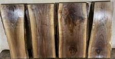 4 live edge black Walnut Boards Kiln dried and planed 1 x5.5-9 x19