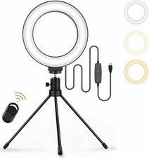 Jeemak PC46 6"" Selfie Make-up Ring Licht kommt mit St&auml;nder und Handyhalter