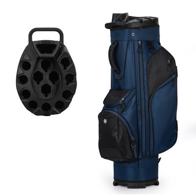 Golf Cart Bag 14-Way Divider Lightweight Stand Bag with 7 Pockets & Rain Cover