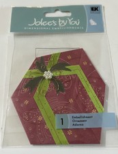 New Jolee s By You RED PRESENT Christmas Dimensional Stickers