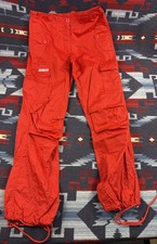 Pantaloni cargo UFO anni 90 Y2K vintage paracadute larghi svasati tech rave festival 30 x 30