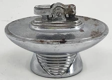 Vintage Ronson Tempo Table Lighter Chrome USA