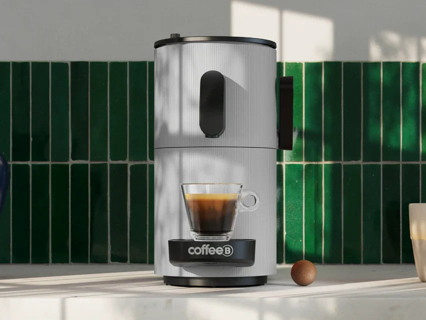 CoffeeB Horizon grigia - Macchina da Caffè Senza Capsule per Caffè Sostenibile