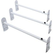 Van Roof Ladder Rack 3 Bars Alloy Steel Roof Racks Gmc Savana Etc White