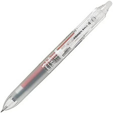 Frixion Ball 4, Erasable Ballpoint Pen, 4 Color Gel Ink Multi-Pen, 0.38Mm, Clear