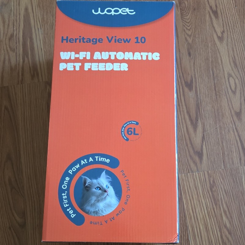 WOPET Heritage View 10 Wi-Fi Automatic Cat Feeder, App Controlled, White