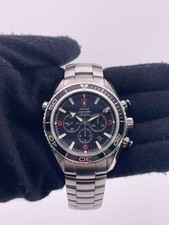 #104 Omega Seamaster Planet Ocean 600m 45.5mm SS Rotating Black Dial 2210.51