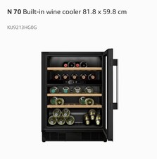 Neff N70 KU9213HG0G Integrated Wine Cooler - Black