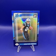 2024 Panini Donruss Optic - Rated Rookie Jonathon Brooks #258 Blue Hyper...