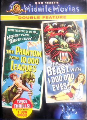 NEW SEALED MIDNITE MOVIES PHANTOM FROM 10,000 LEAGUES-BEAST W 1,000,000 EYES DVD