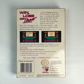 Win, Lose or Draw (Nintendo Entertainment System) NES - Complete w/ Manual CIB