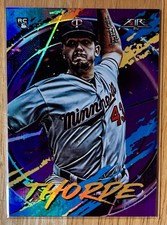 Lewis Thorpe RC 2020 Topps Fire Purple Minnesota Twins #/99 #117