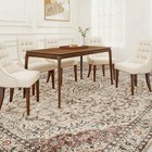 HOMCOM Machine Washable Area Rug 5x7, Non-Slip Floor Carpet, Mixed-Brown — photo 4