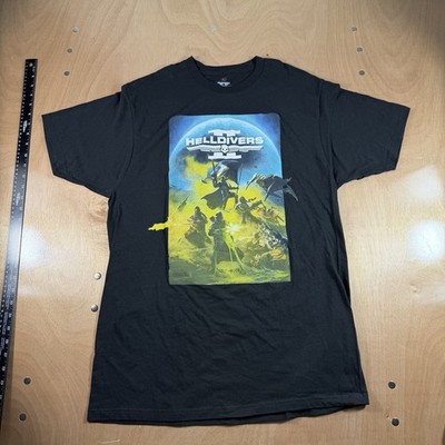 Hell Divers II black t-shirt Size adult L 