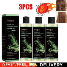3Pcs Organic Rosemary Hair Growth Shampoo with Hydrolyzed Keratin Extra Strength