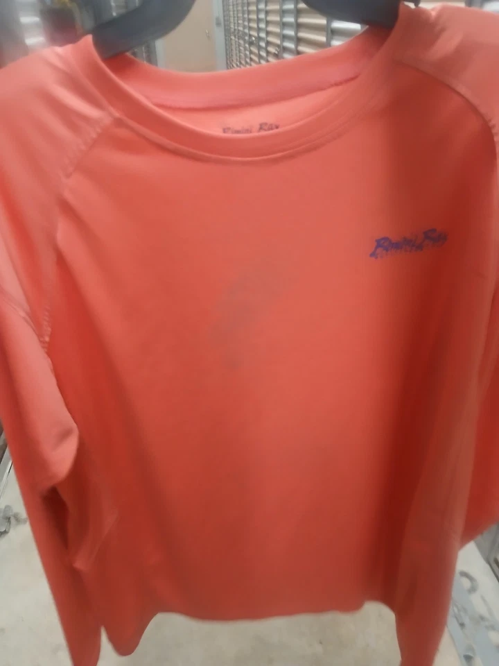 Bimini Bay 橙色长袖衬衫男式 XL 码 — 第 3/4 张图片