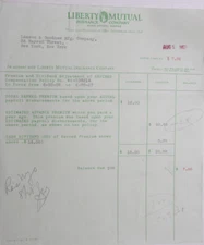 1927 Lamson Goodnow Liberty Mutual Insurance Co Boston MA Ephemera L902E