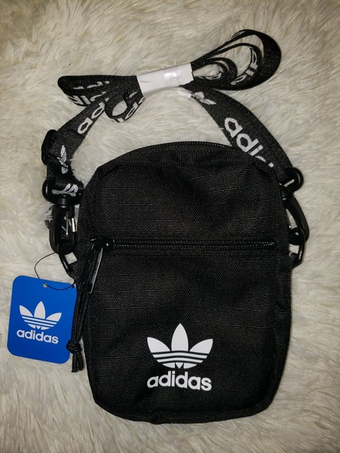 adidas Originals Festival Crossbody Bag Black One Size Mini Travel Bag 3 Stripes | eBay