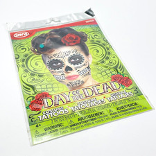 Day Of The Dead Temporary Tattoos Made in USA By SAVVI