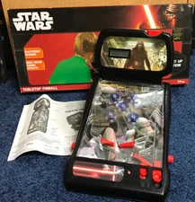 2009 Star Wars The Force Awakens Tabletop Pinball Machine Light Up Sound Effects