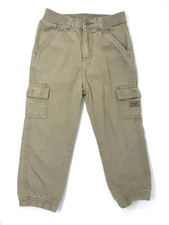 Wrangler Khaki Color Cotton Stretch Waist Boy's Cargo Pants Size 4T