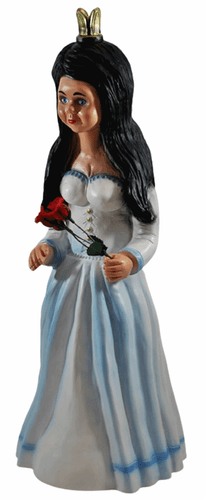 Figura Decorativa Biancaneve Statua da Giardino IN Piedi Fiaba H 55 CM Plastica - Foto 3 di 5