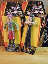 The Osbourne Family Vintage Sets bendables 9" Dolls/Plush JOKS Sharon Ozzy Jack