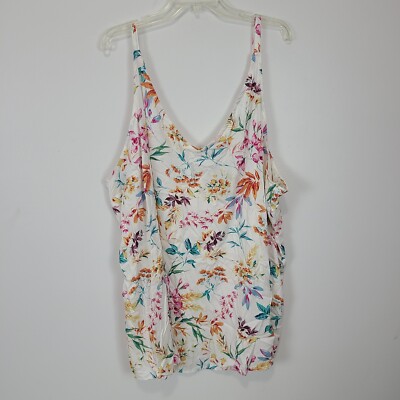 Torrid Size 5 5X Floral Stretch Challis V-Nack Cami NWT