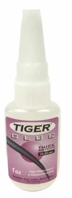 New Tiger Glue - Cue Care Accessory 1 oz Bottle - High Performance Cyanoacrylate