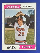 ⚾ 1974 Topps Baseball Base Card #37 Dave SELLS - EXMT or better ⚾