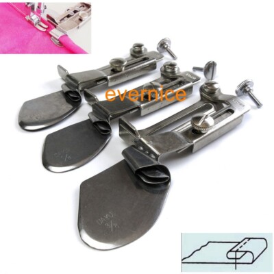 3 Sets Doppelfalt sauberes Finish Hemming Ordner für Juki Ddl-8700 8500 5550