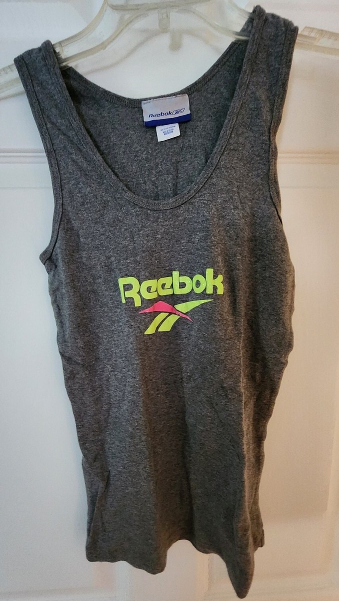 NWOT Reebok Logo Gray Tank Size M | eBay display picture 1